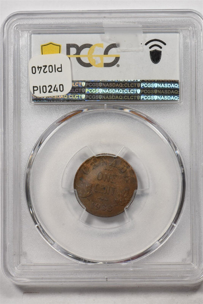 Canada 1933 1 Cent PCGS MS62BN PI0240 combine shipping