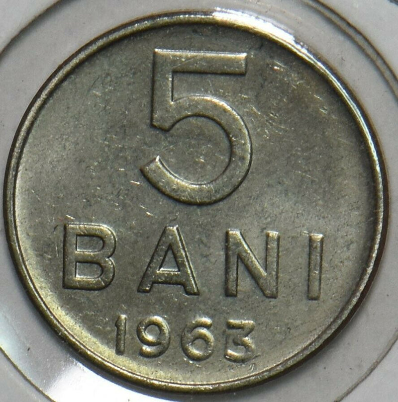 Romania 1963 5 Bani BU 195922 combine shipping