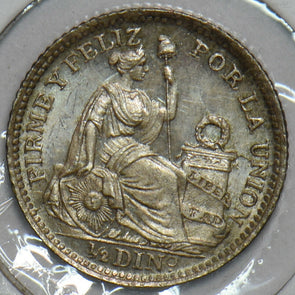 Peru 1913 1/2 Dinero 491126 combine shipping