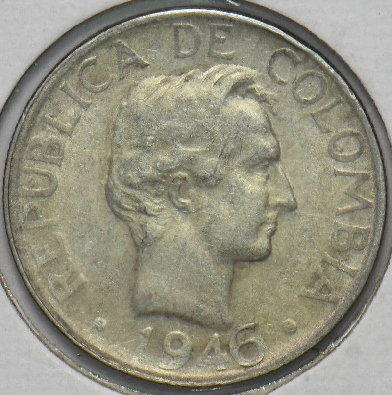 Colombia 1946 20 Centavos 192307 combine shipping