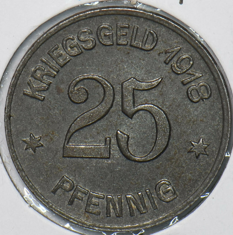 Germany 1918 25 Pfennig Notgeld 296446 combine shipping