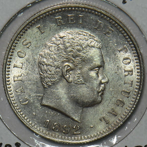 Portugal 1892 200 Reis Carlos I 1889 - 1908 491080 combine shipping