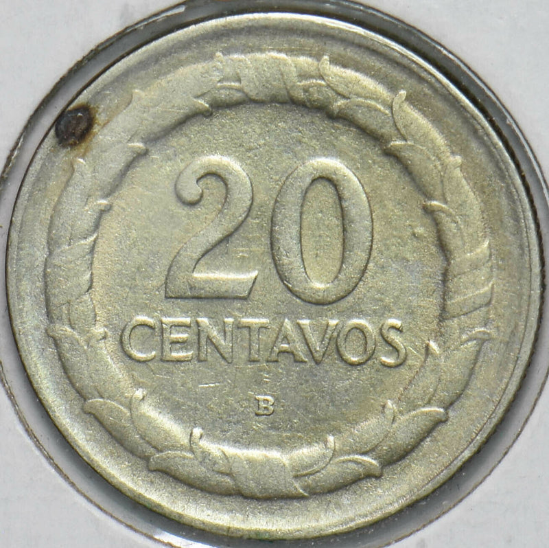 Colombia 1946 20 Centavos 192288 combine shipping