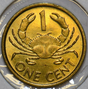 Seychelles 1997 Cent Mud Crab animal 152098 combine shipping