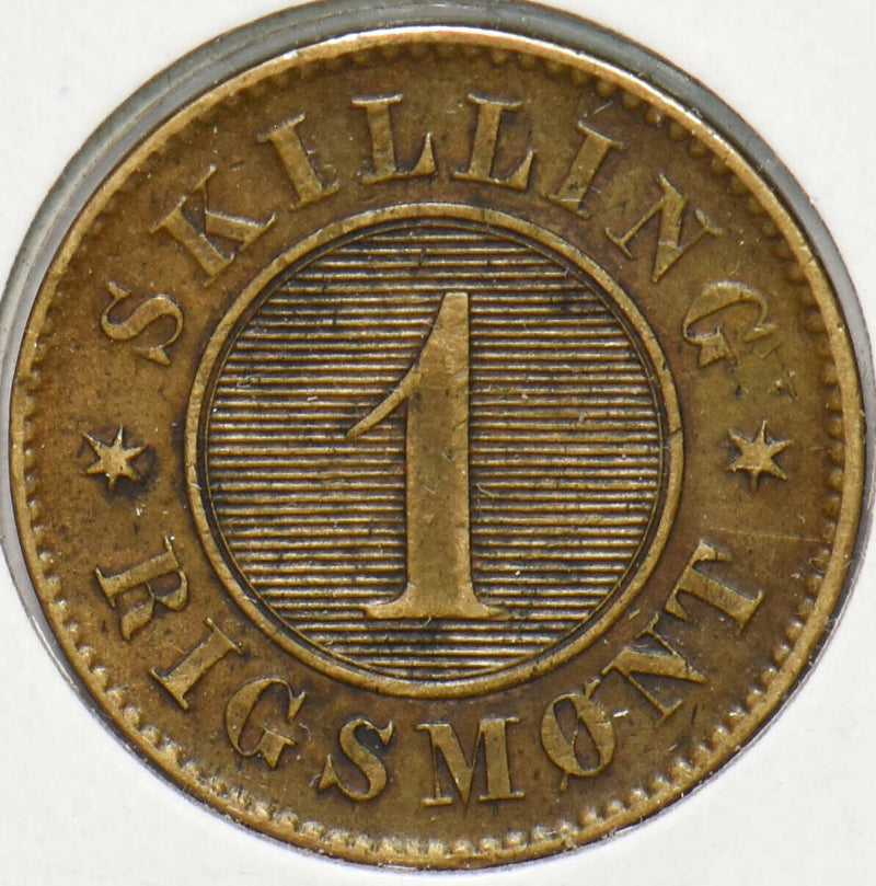 Denmark 1856 Skilling Frederick VII 293234 combine shipping