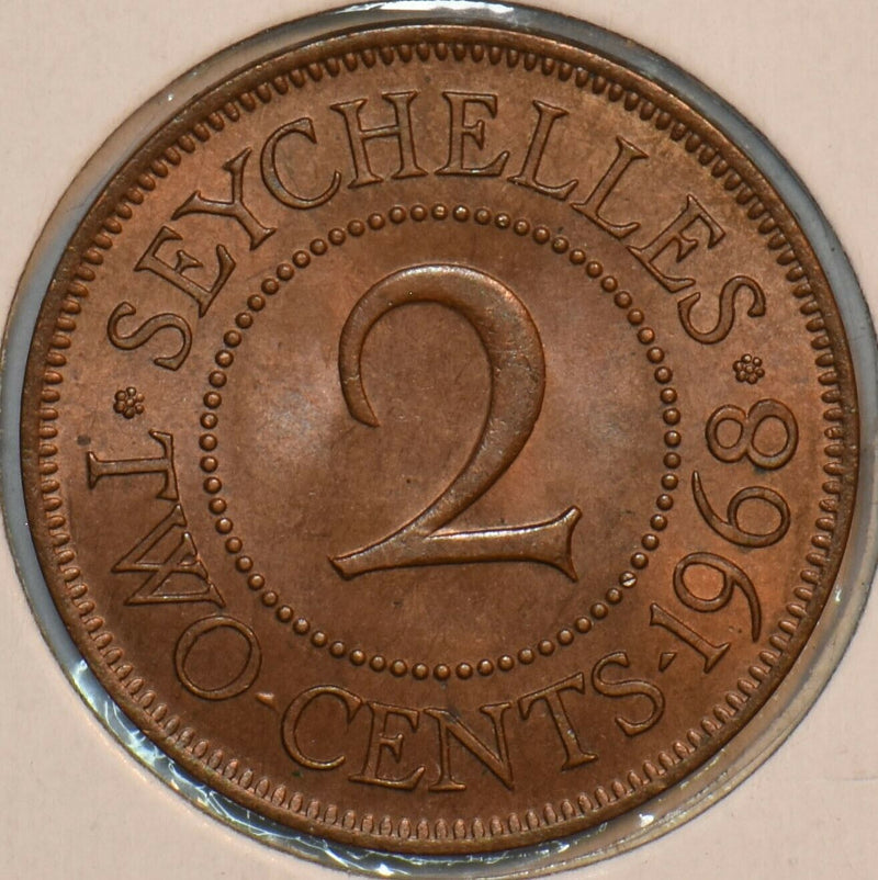 Seychelles 1968 2 Cents 195968 combine shipping
