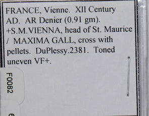 France   Denier  Vienne F0082 combine shipping
