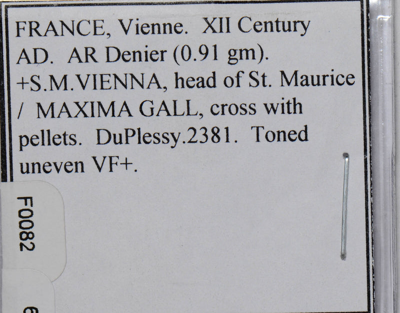 France   Denier  Vienne F0082 combine shipping