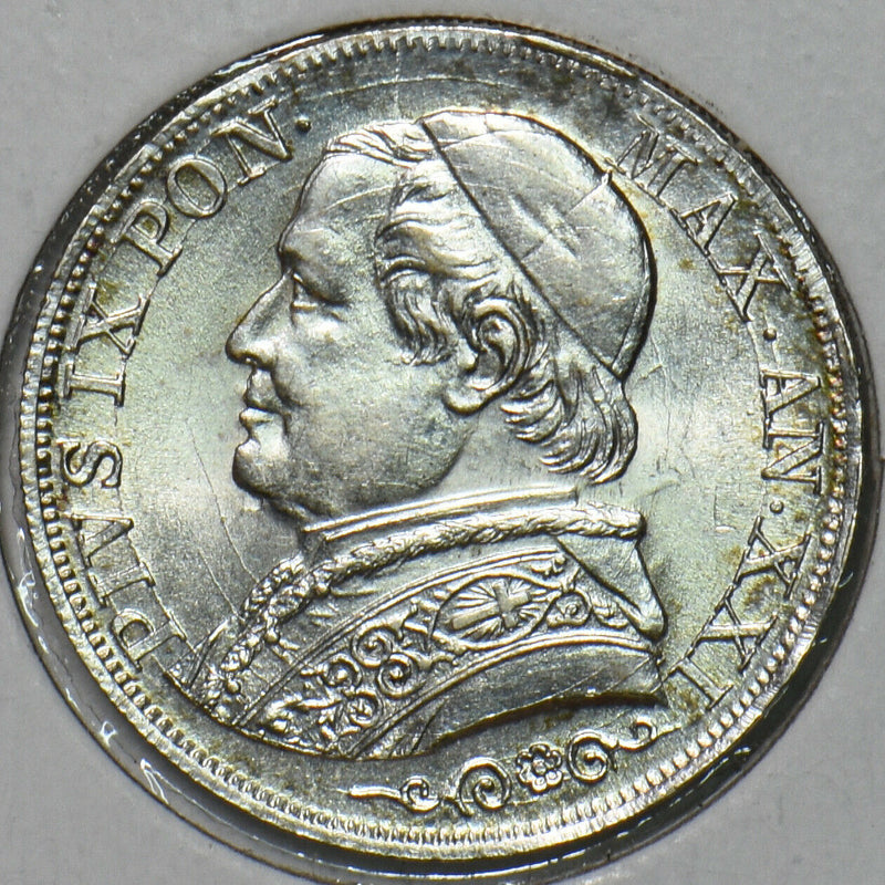 Vatican 1866 Lira 491141 combine shipping