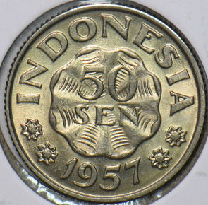 Indonesia 1957 50 Sen 296432 combine shipping