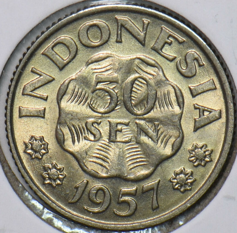 Indonesia 1957 50 Sen 296432 combine shipping