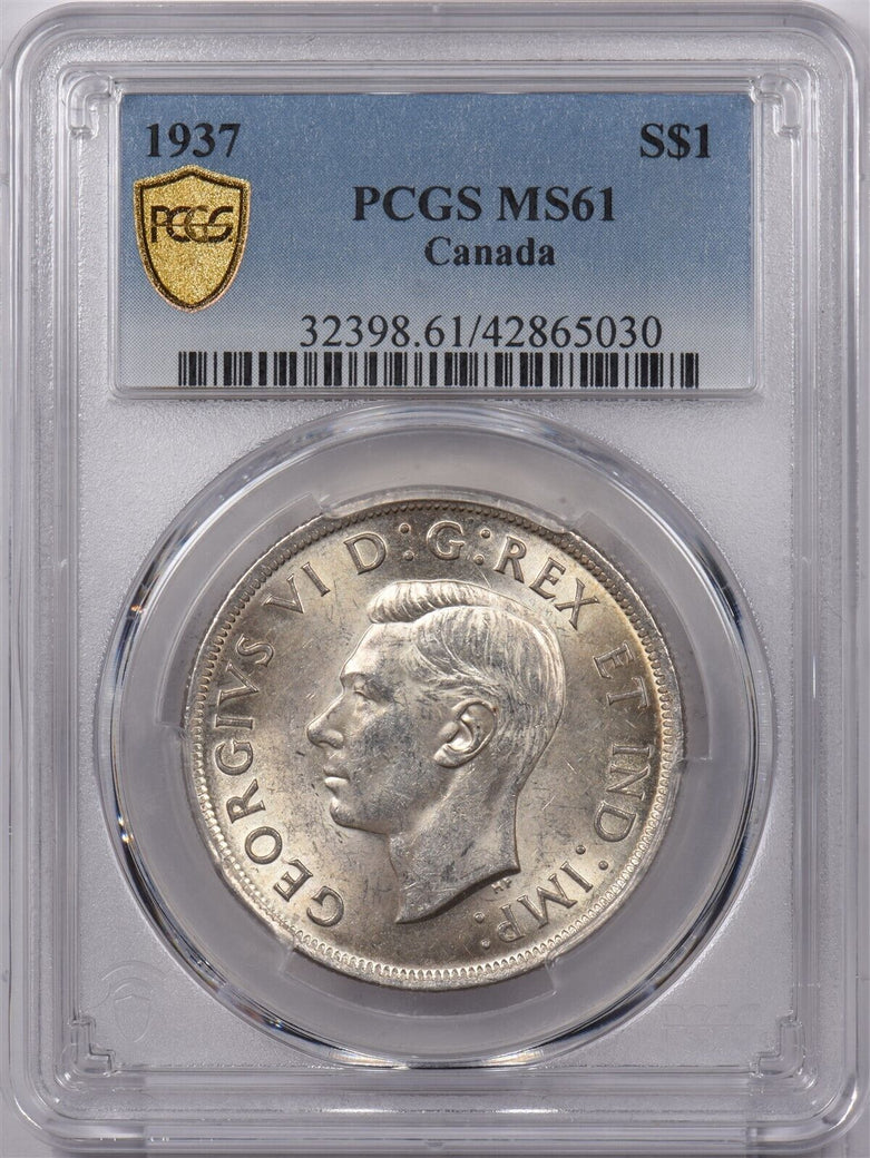 Canada 1937 Dollar PCGS MS 61 PI0203 combine shipping