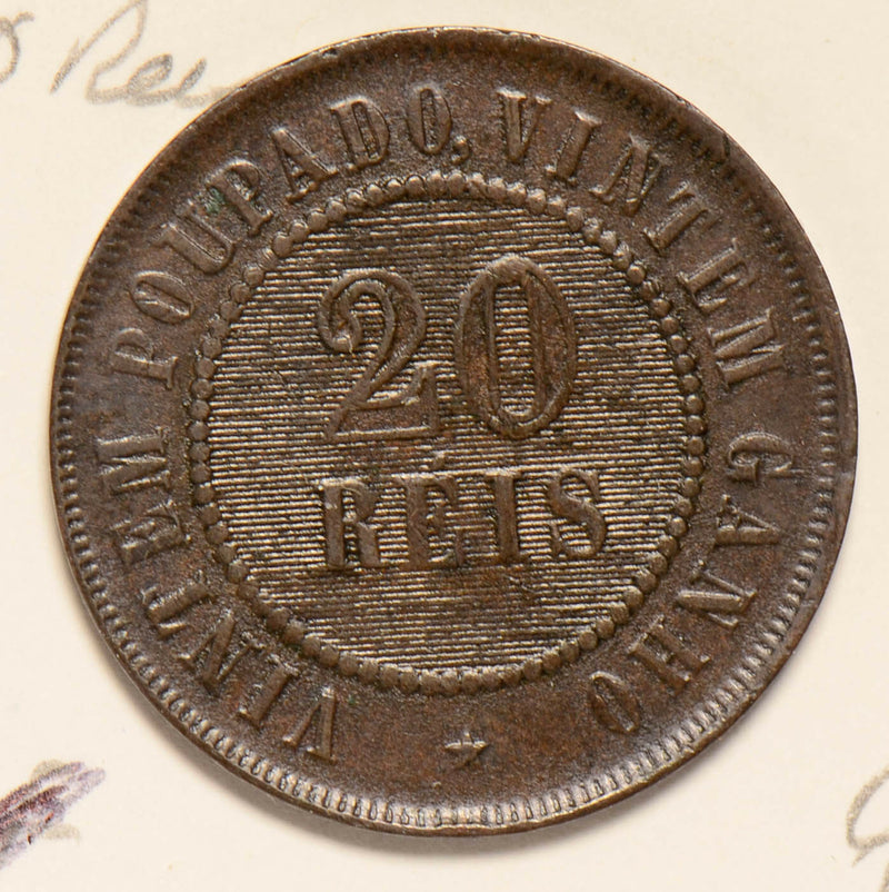 Brazil 1908  20 Reis  B0059 combine shipping