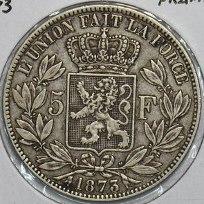 Belgium 1873 5 Francs Lion animal 491146 combine shipping