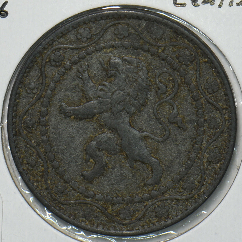 Belgium 1916 25 Centimes Lion animal 195868 combine shipping