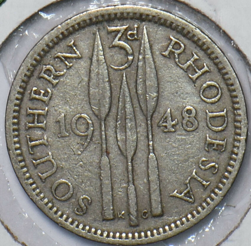 Southern Rhodesia 1948 3 Pence 151519 combine shipping
