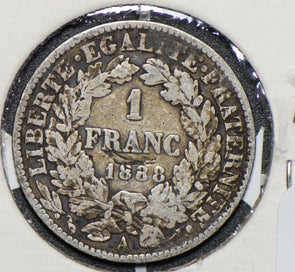 France 1888 1 Franc  290629 combine shipping