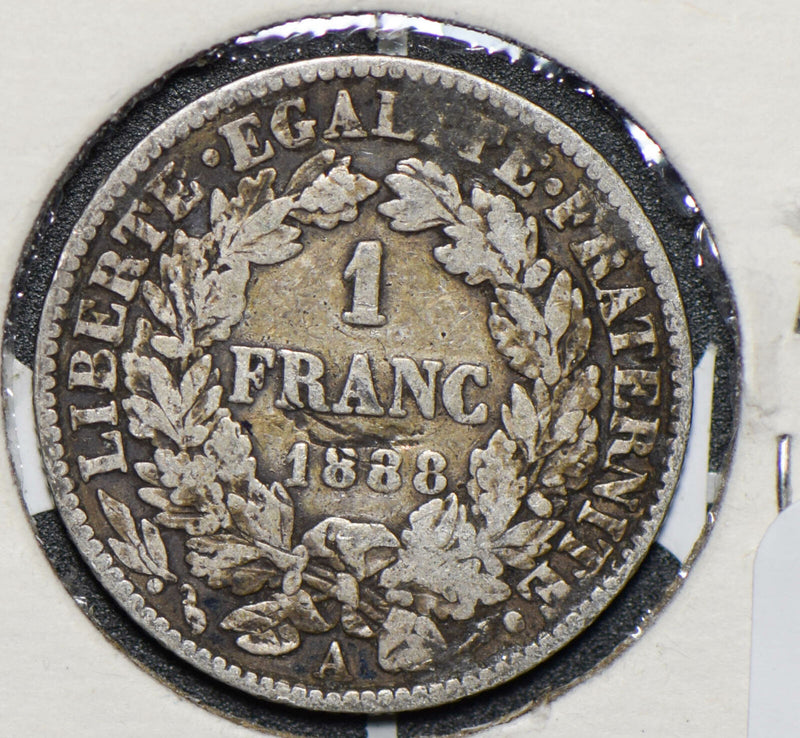 France 1888 1 Franc  290629 combine shipping