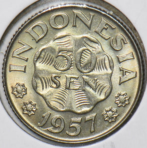 Indonesia 1957 50 Sen 195200 combine shipping