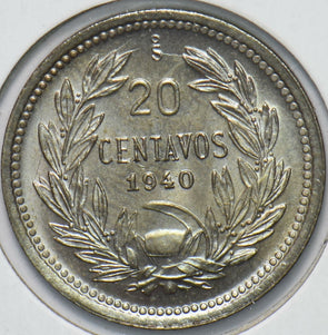 Chile 1940 20 Centavos Vulture animal 293302 combine shipping