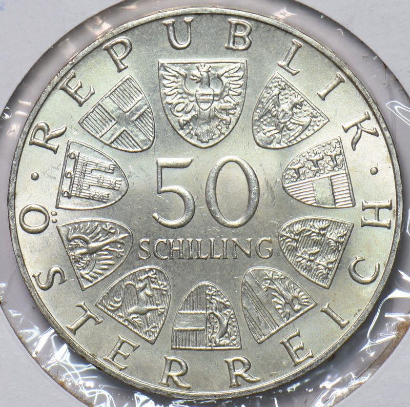 Austria 1978 KM 2937 50 Schilling UNC 293901 combine shipping