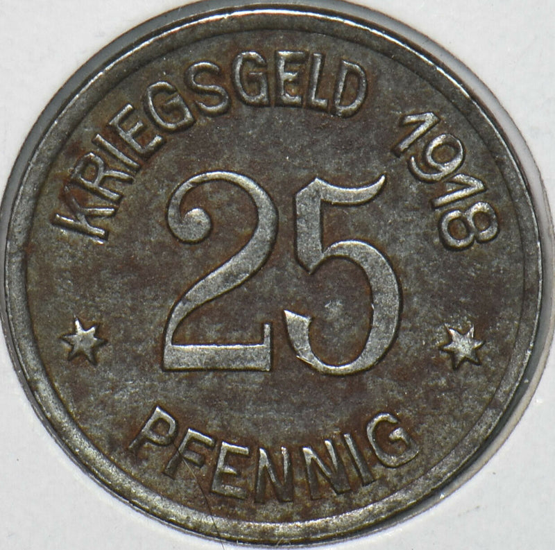 Germany 1918 25 Pfennig Notgeld 296453 combine shipping