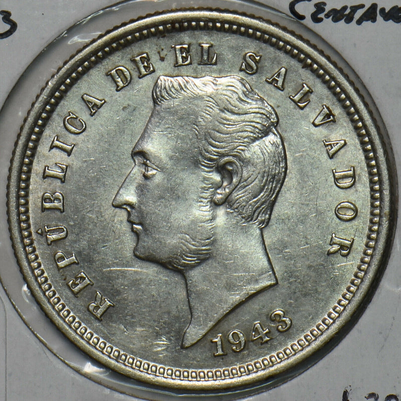 El Salvador 1943 25 Centavos 491242 combine shipping