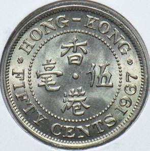 Hong Kong 1967 50 Cents 294007 combine shipping