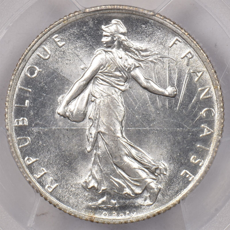 France 1914 2 Francs PCGS MS 62 Gad-532 PI0128 combine shipping