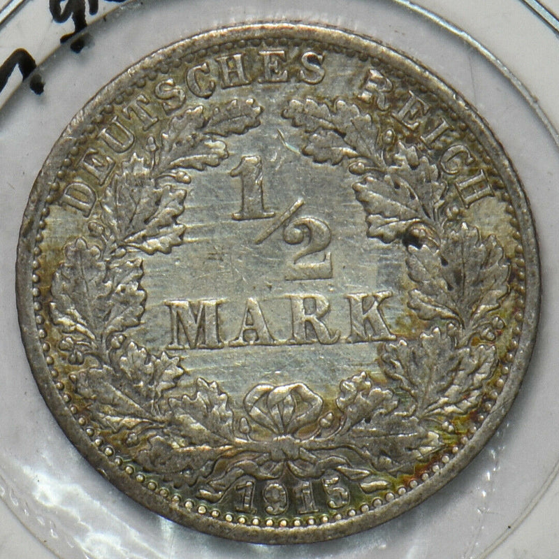 Germany 1915 1/2 Mark Eagle animal Deutsches Reich 151846 combine shipping