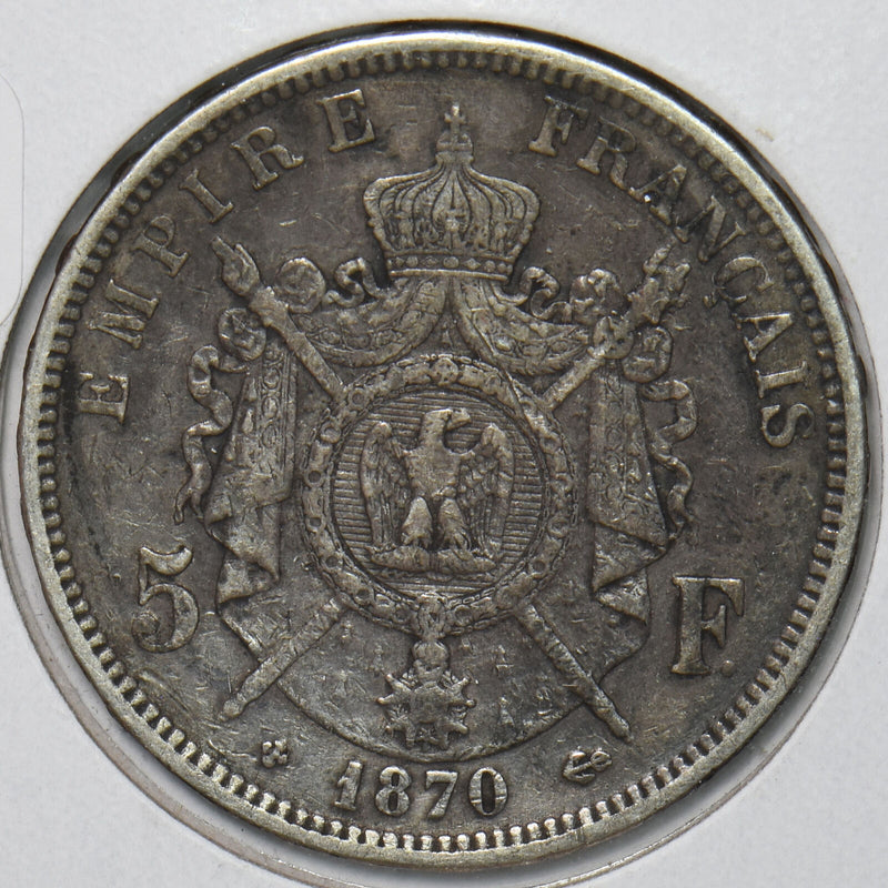 France 1870 5 Francs 491067 combine shipping