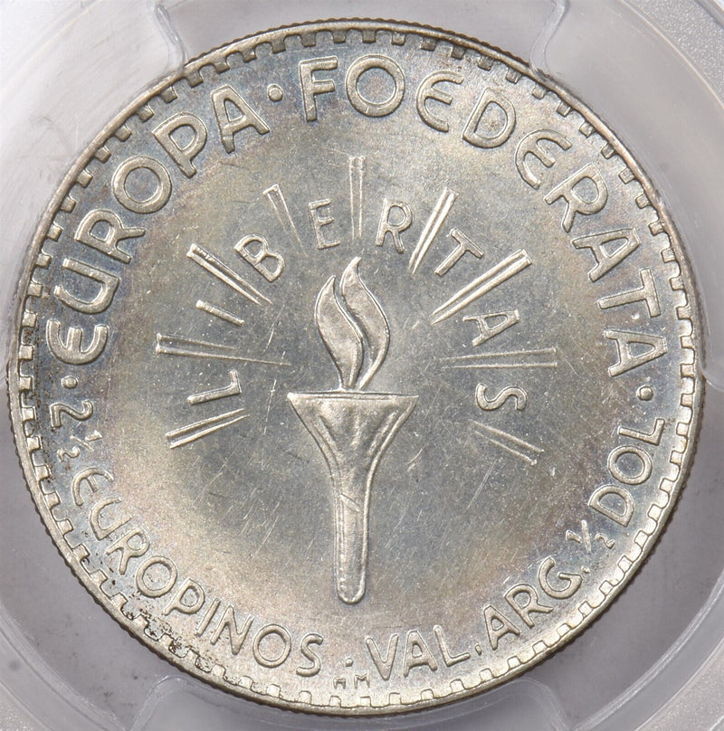 Germany 1952 HM 2 1/2 Europinos PCGS MS 65 Eisenhower X#11 PI0206 combine shippi