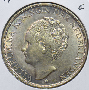 Netherlands 1944 D 2 1/2 Gulden Lion animal 490534 combine shipping