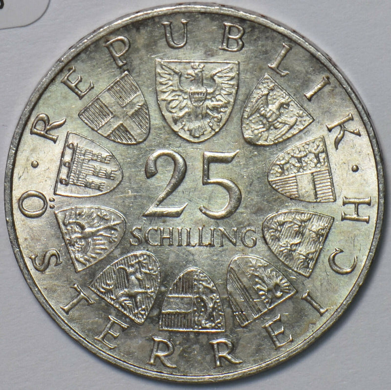 Austria 1965 25 Schilling Vienna Tech High School 195183 combine shipping
