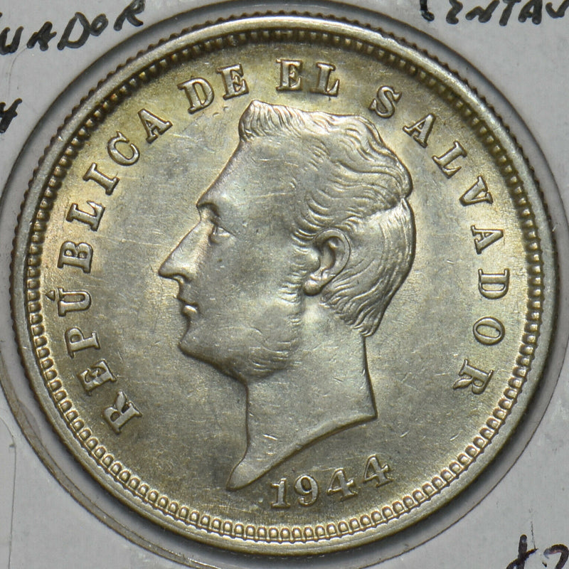 El Salvador 1944 25 Centavos 491197 combine shipping