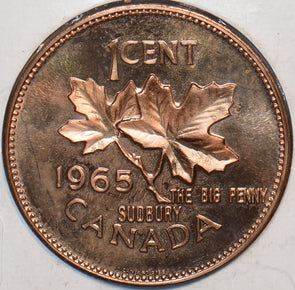 Canada 1965 Cent Medallion - Sudbury