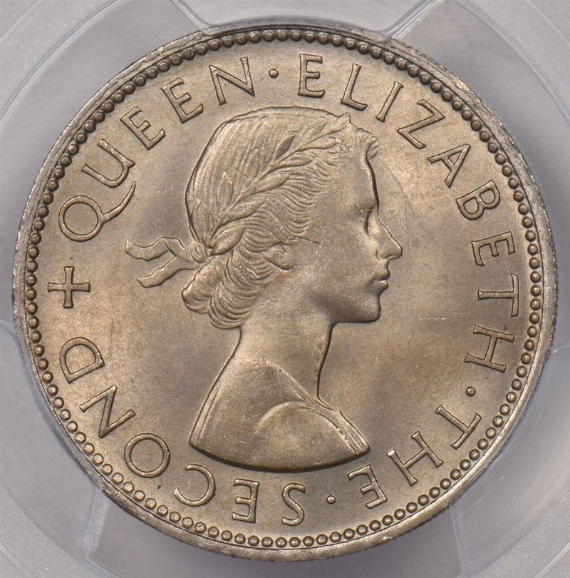 New Zealand 1963 Florin Kiwi Bird animal PCGS MS 65 PI0117 combine shipping