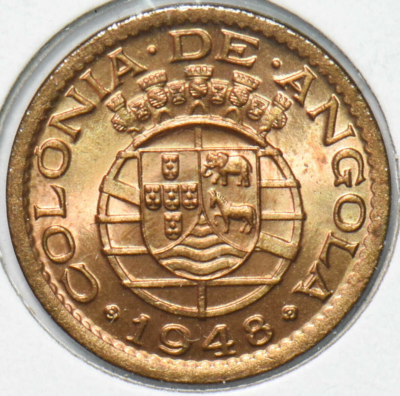 Angola 1948 20 Centavos Elephant animal Horse Portuguese Colony 293272 combine s