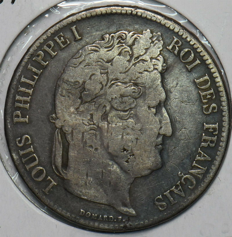 France 1834 I 5 Francs 296867 combine shipping