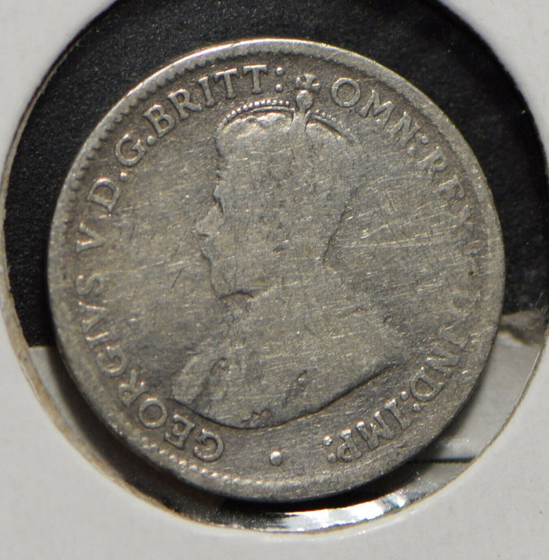 Australia 1914 3 Pence Kangaroo animal Emu  901232 combine shipping