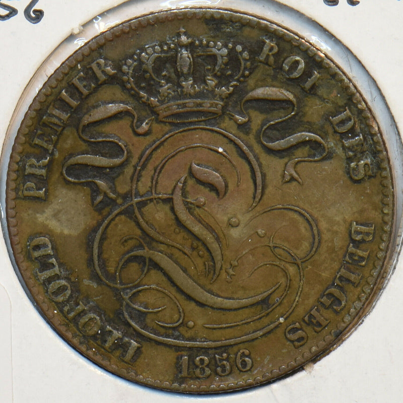 Belgium 1856 5 Centimes Lion animal 297043 combine shipping