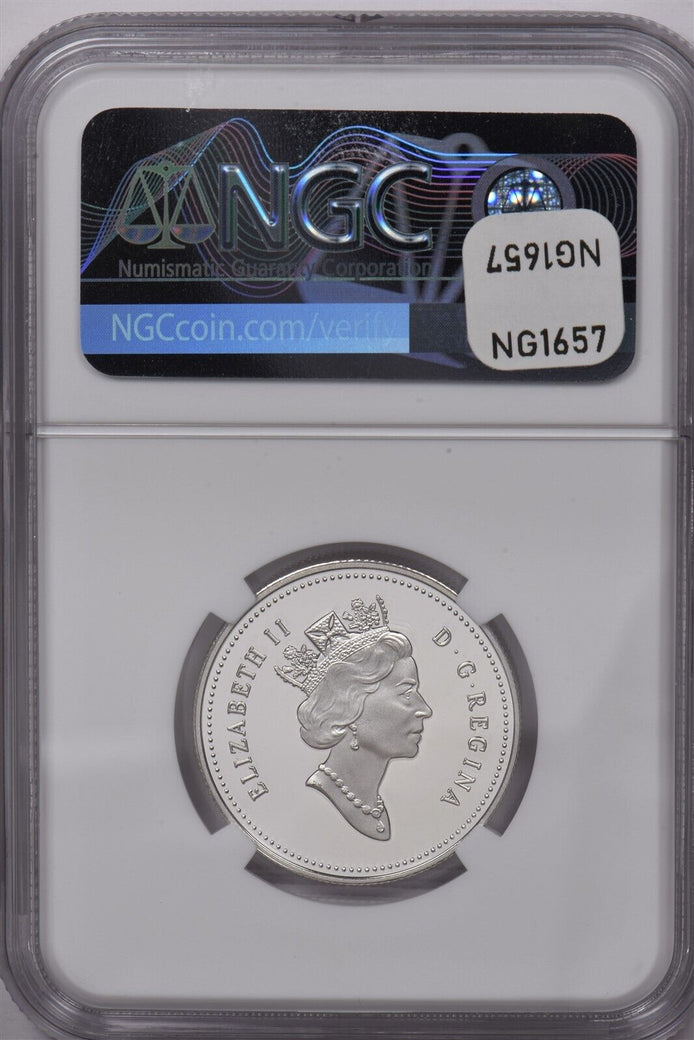 Canada 2000 50 Cents Silver NGC Proof 70 Ultra Cameo Red-Tailed Hawk NG1657 comb