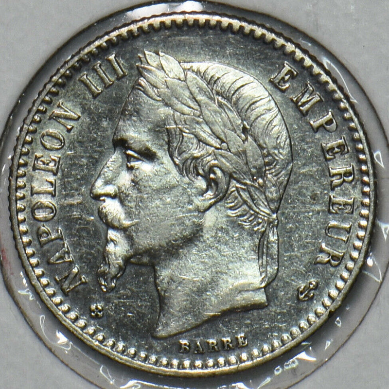France 1867 BB 50 Centimes 491039 combine shipping