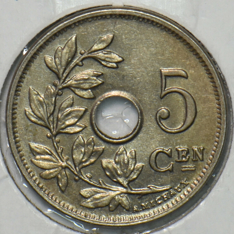 Belgium 1914 5 Centimes Ch BU 195897 combine shipping