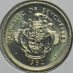 Seychelles 1982 25 Cents Black Parrot animal 152052 combine shipping