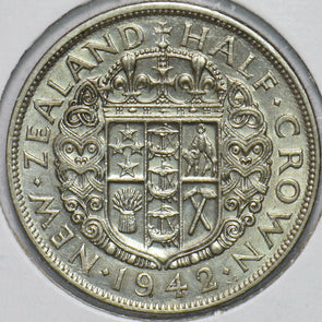 New Zealand 1942 1/2 Crown Ram animal George VI 192471 combine shipping
