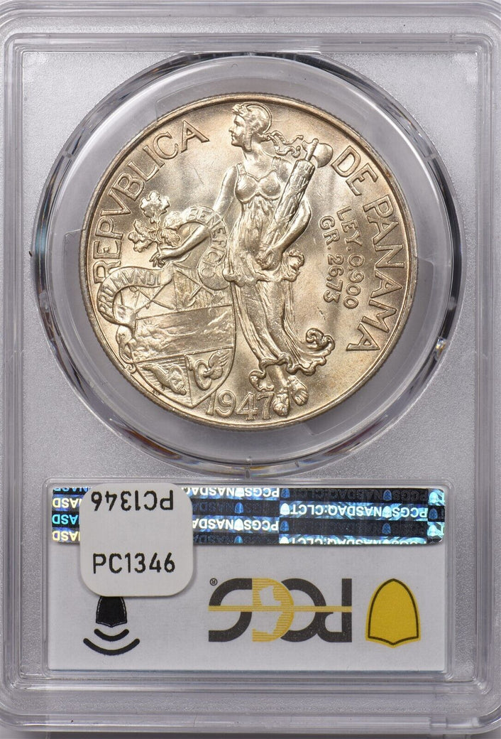 Panama 1947 Balboa PCGS MS 64 PC1346 combine shipping
