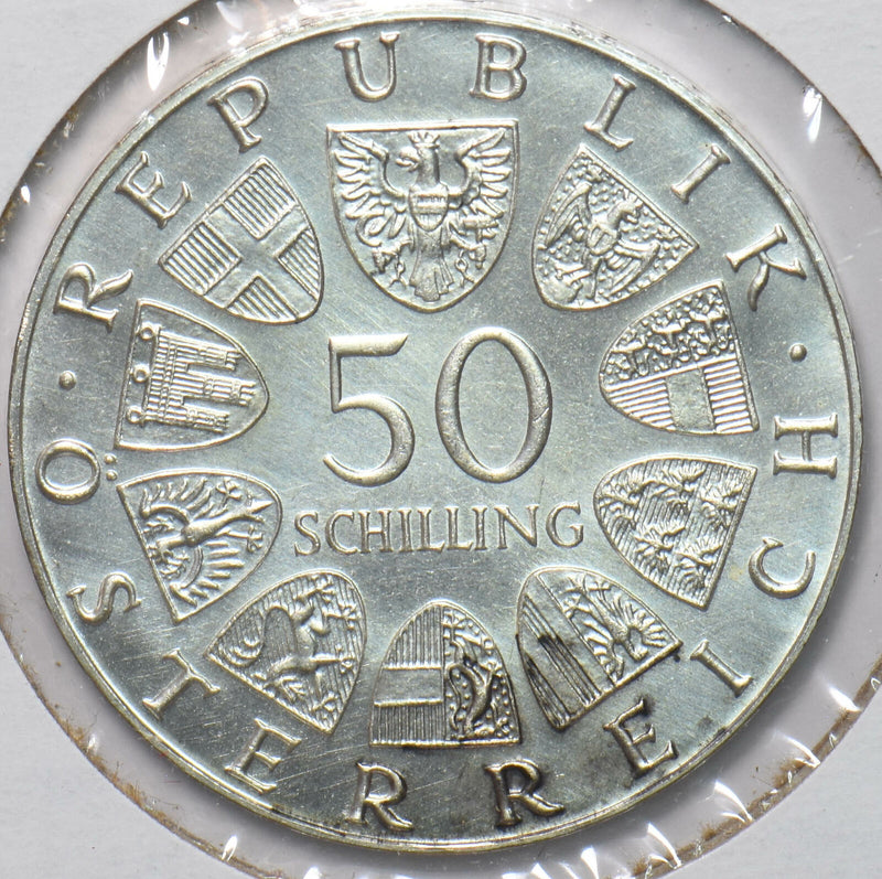 Austria 1972 50 schilling 293670 combine shipping