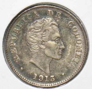 Colombia 1913 10 centavos Condor animal 293659 combine shipping