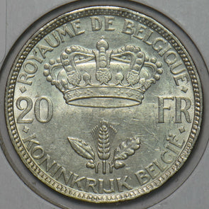 Belgium 1935 20 Francs 491035 combine shipping